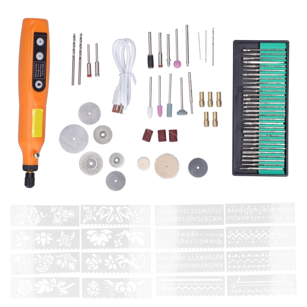 82Pcs Mini Engraving Pen 5 Gear Rechargeable Electric Engraver Pen DIY Industrial Supplies