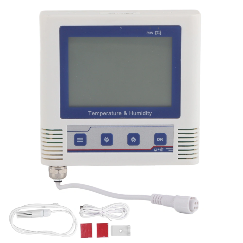 Temperature Data Logger USB External LCD Display Accurate Recorder Sensor Probes DC 5V