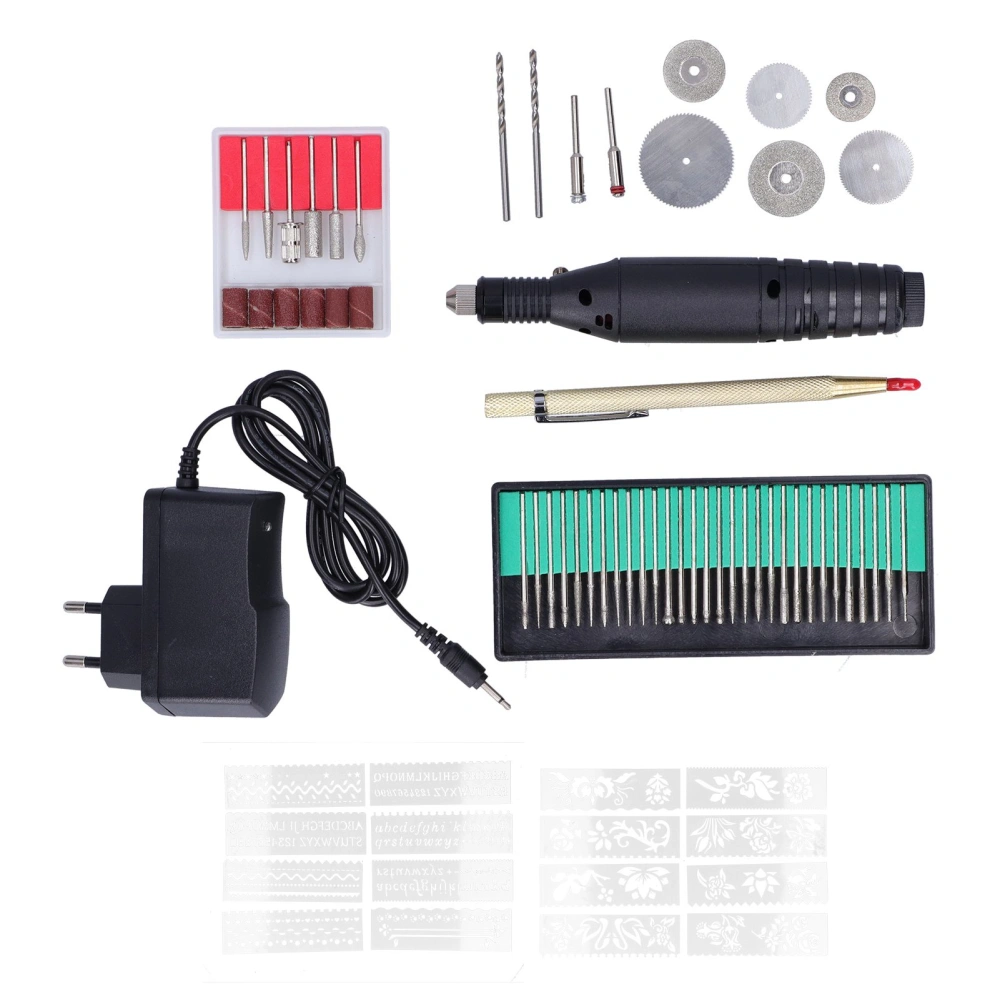 70Pcs Electric Engraving Machine Adjustable Speed Mini Carving Pen AC100‑240V