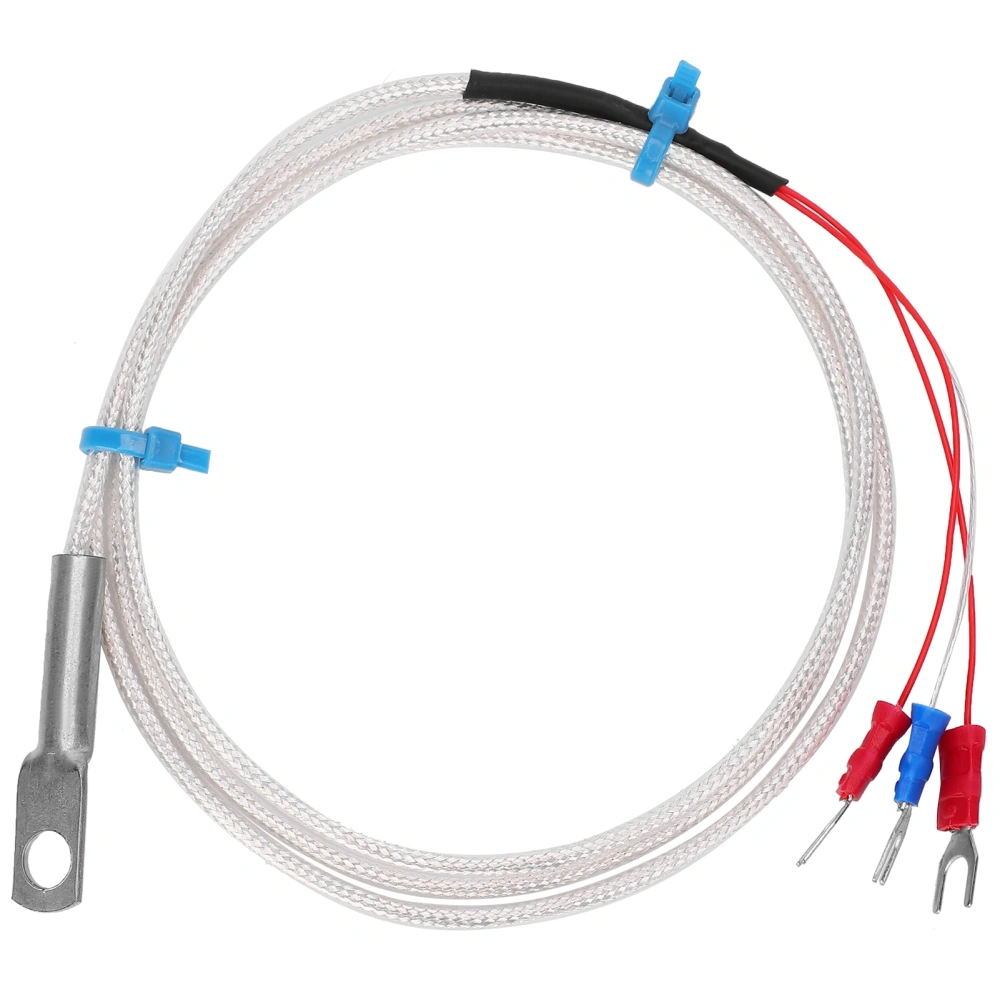 Temperature Sensor Probe PT100 Thermistor Temperature Measuring Probe Round Hole Patch Type4m