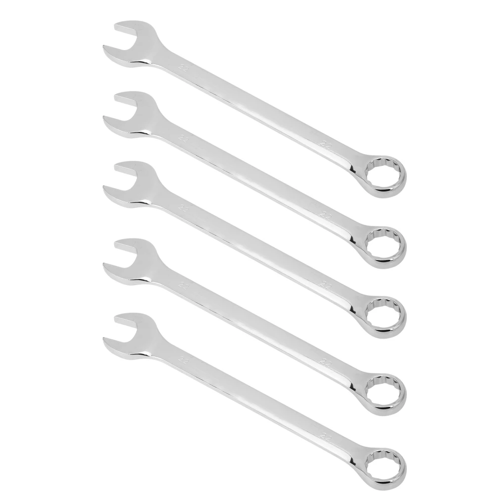 5Pcs Ratchet Wrench Dual Purpose Open Box Spanner Chrome Vanadium Steel Hand Tools 22mm