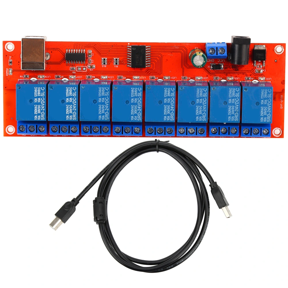 Relay Module Interface Board for LowLevel Trigger USB Serial Port DIY Electrical Supplies24V