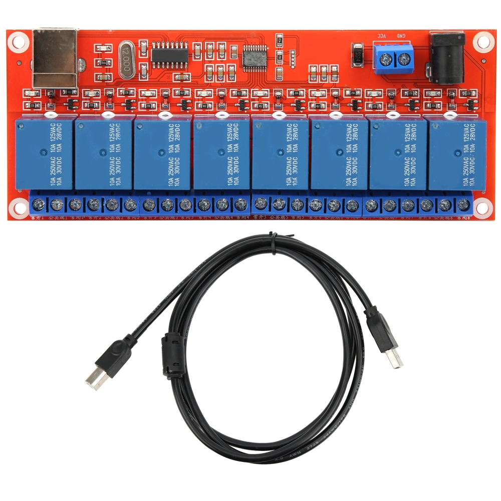 Relay Module Interface Board for LowLevel Trigger USB Serial Port DIY Electrical Supplies5V