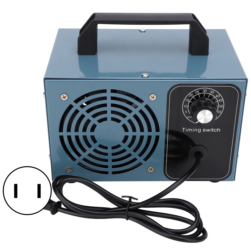 Ozone Generator Machine Small Portable Air Purifier Cleaner Home Indoor Blue with TimerUS Plug 110V 5g / h