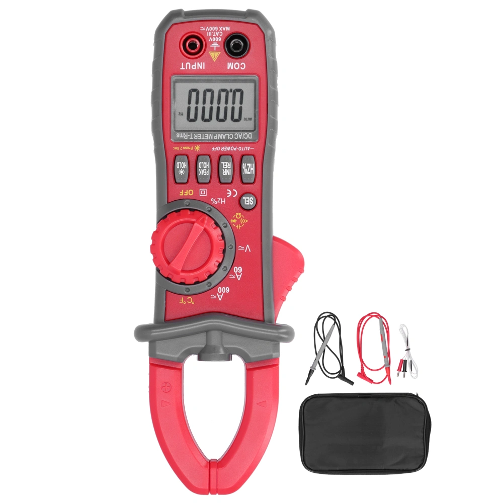 TDC531D Clamp Meter Handheld Digital AC DC Current Voltage Resistance Tester Instrument