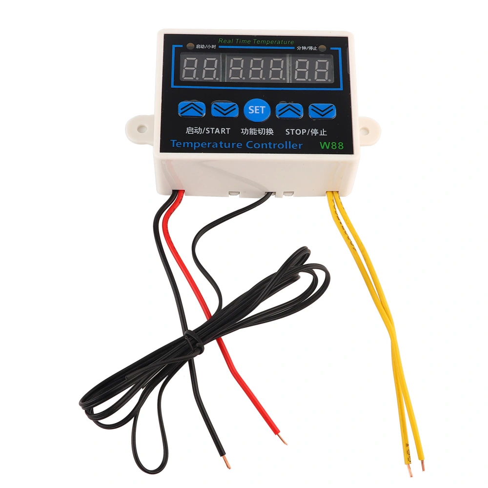 High Temperature Controller 3‑Display Multifunctional Control Switch W88 ‑19~99℃