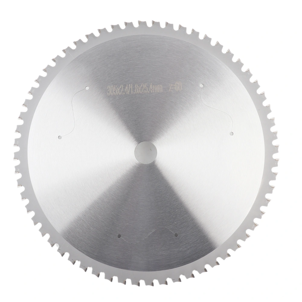 Saw Blade Circular Metal Iron Cutting High Speed Steel Hardware Tools 305x2.4x1.8x25.4x60T