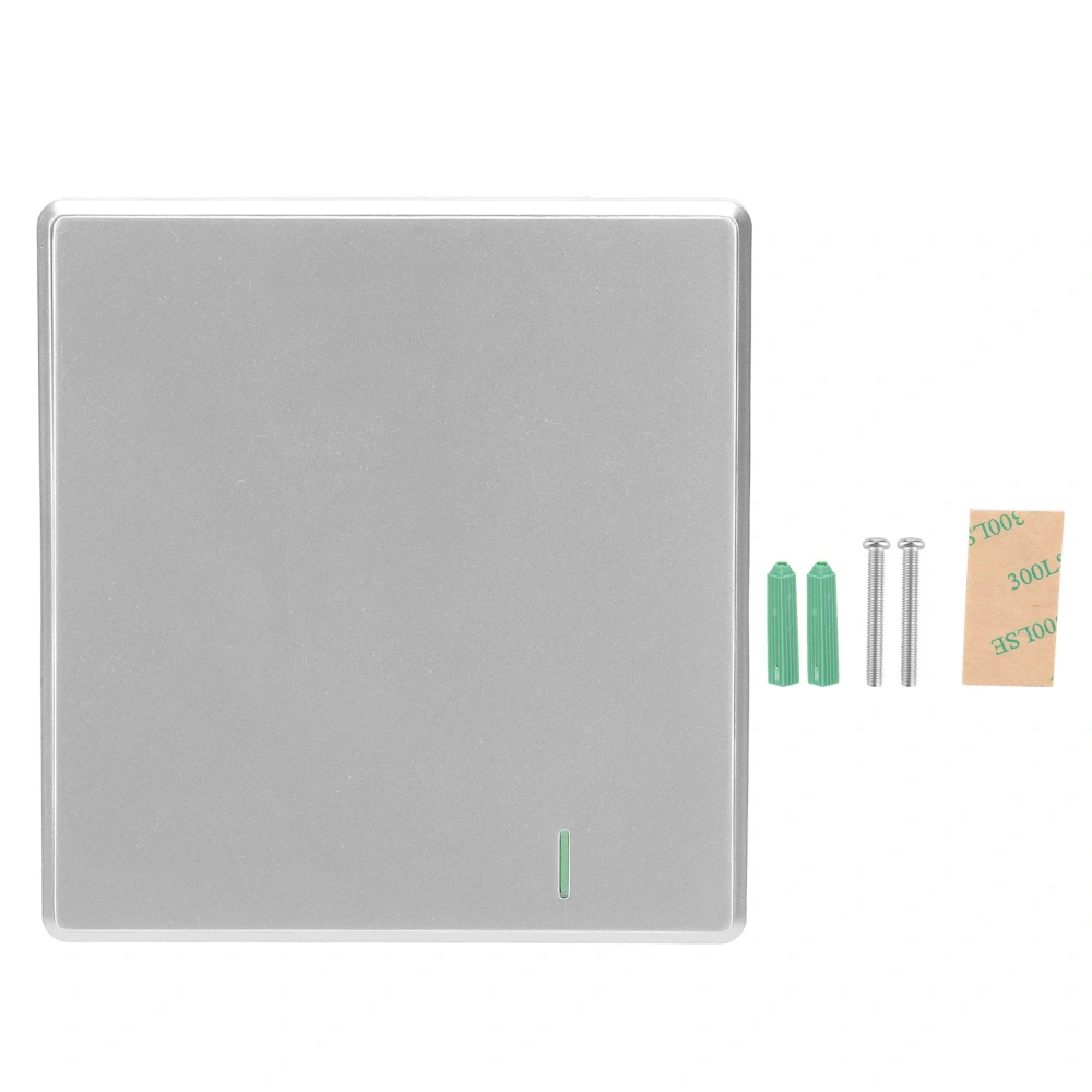 Silver TDL‑9987‑1 Wireless Remote Control Switch Wall Panel Indoor Lighting Switch