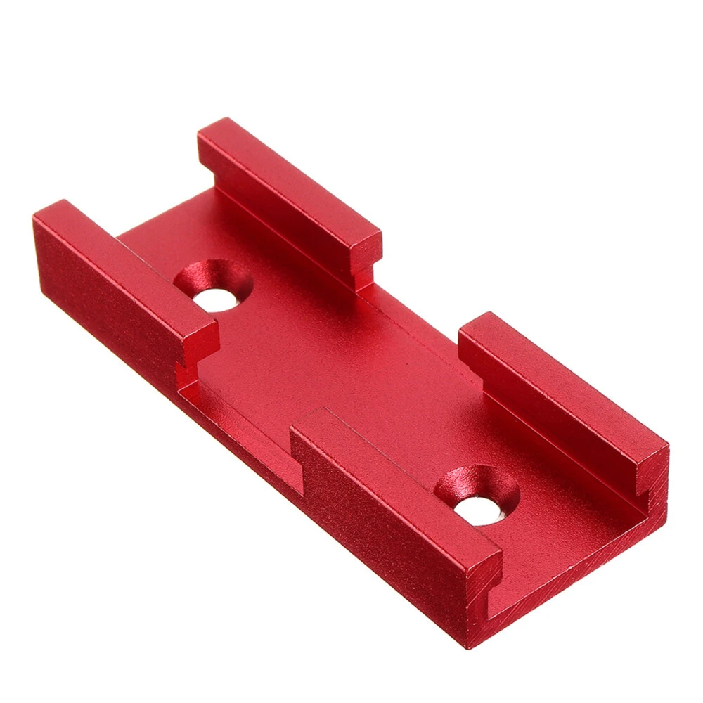 T Track Connectors Aluminum Alloy T Track Intersection Parts for T Type Screws to Form a Track for Carpenter Red