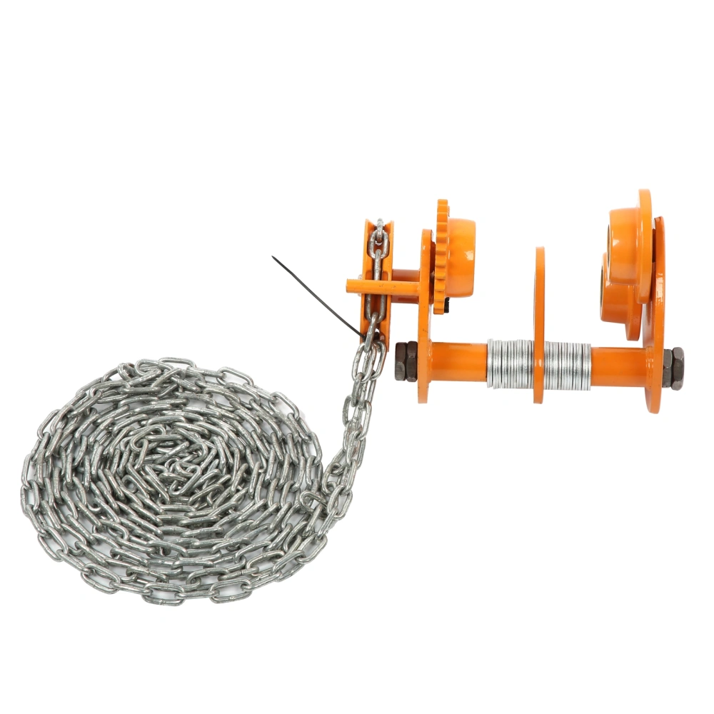 Manual Trolley Heavy Duty Push Beam Roller with 3Meters Chain Mechanical Equipment