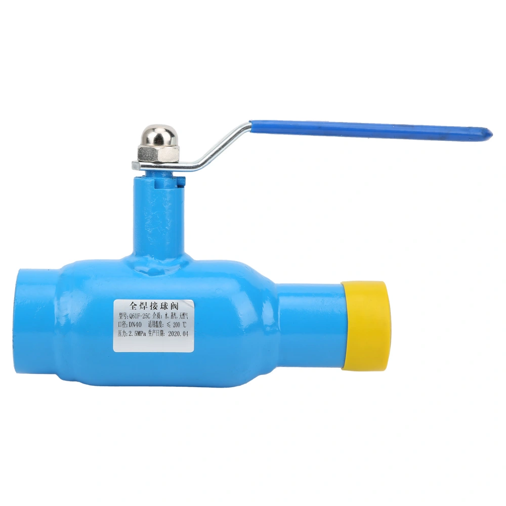 Single Thread Ball Valve Integral Welded G1/4in Anti-Corrosion Connector Q61F-25C-DN40