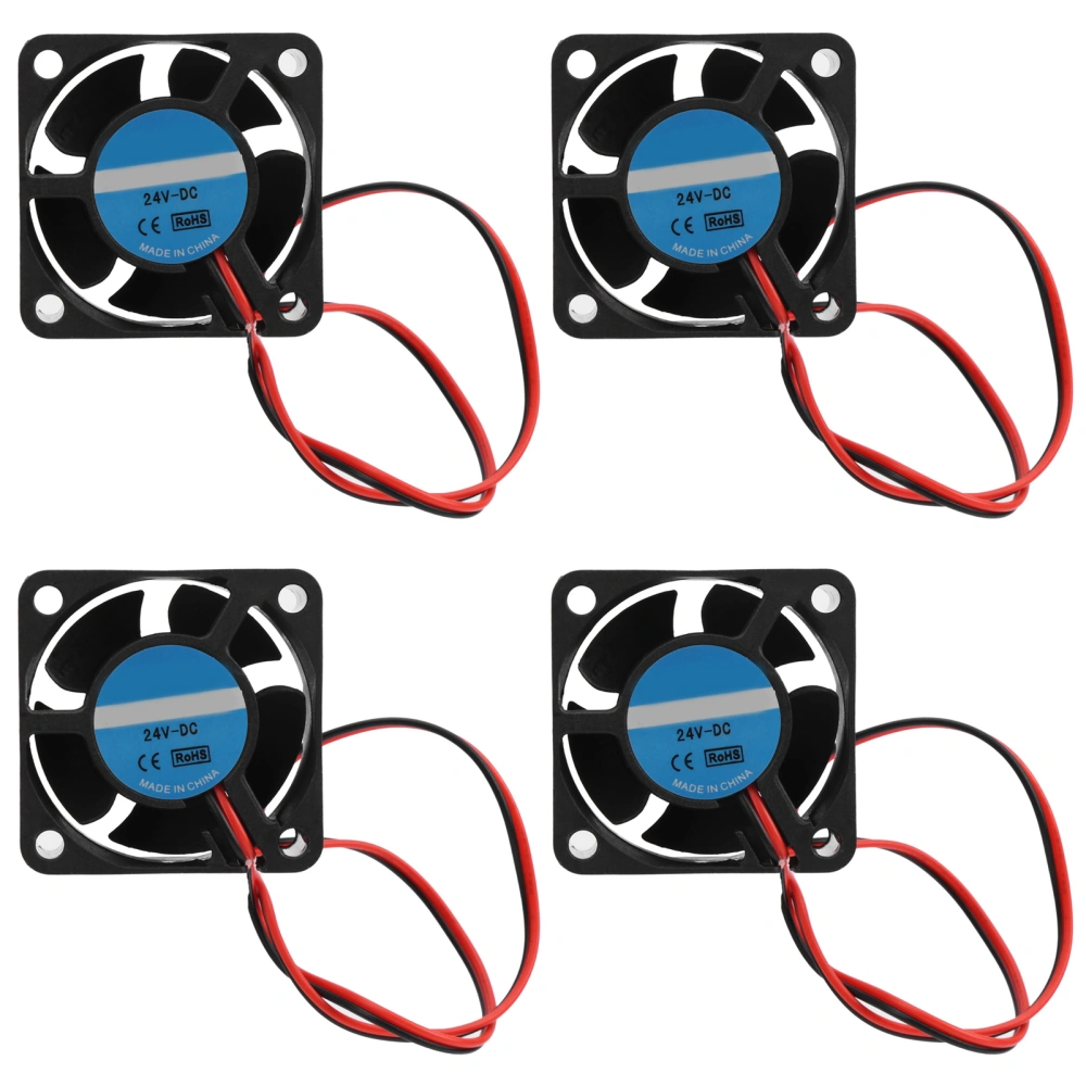 4Pcs Cooling Fan Heat Dissipation with Oil Shaft 3D Printer Accessories 4020 24V