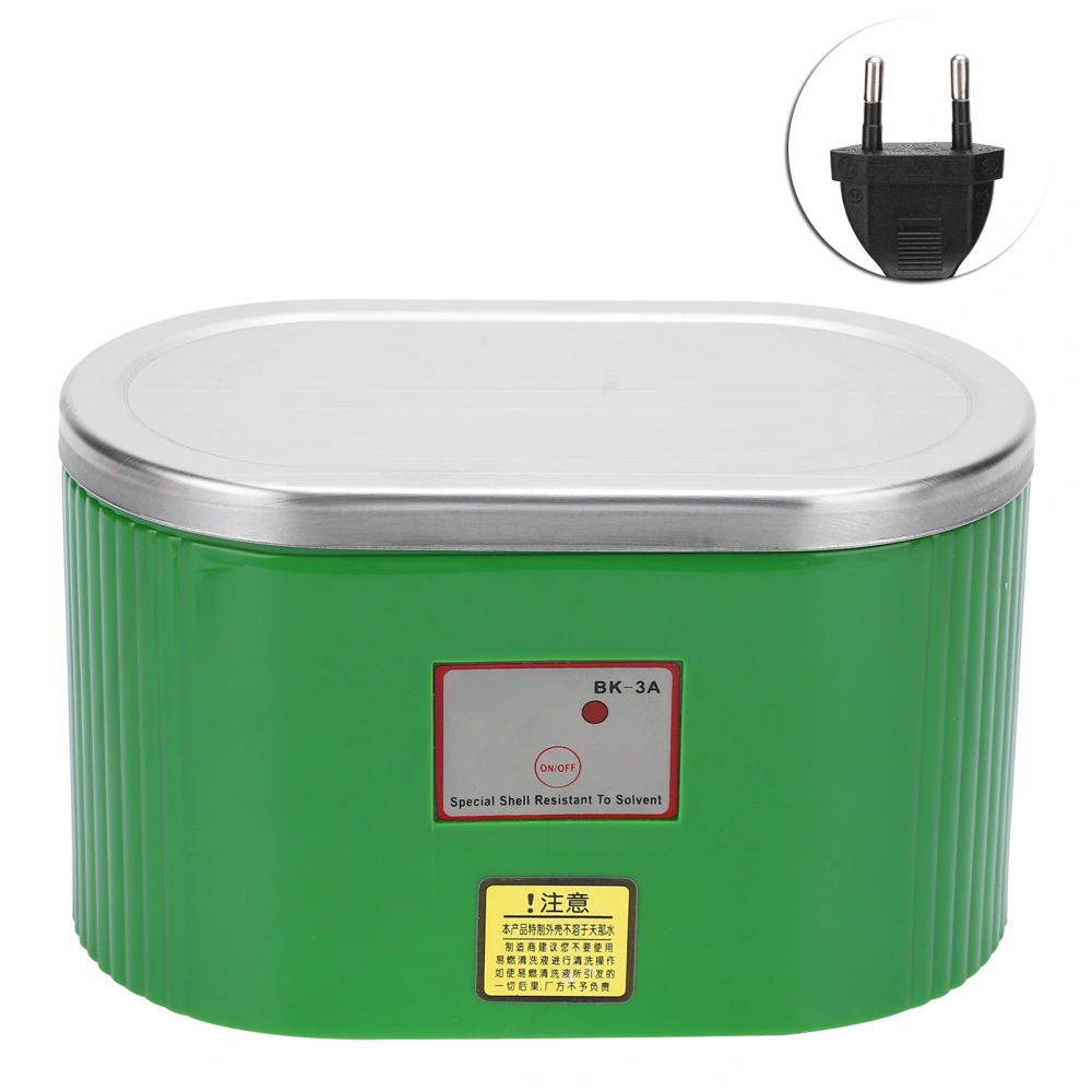 Ultrasonic Washing Machine High Power for Jewellery Watches Cleaner 0.4L BK‑3A ACEU Plug 220V