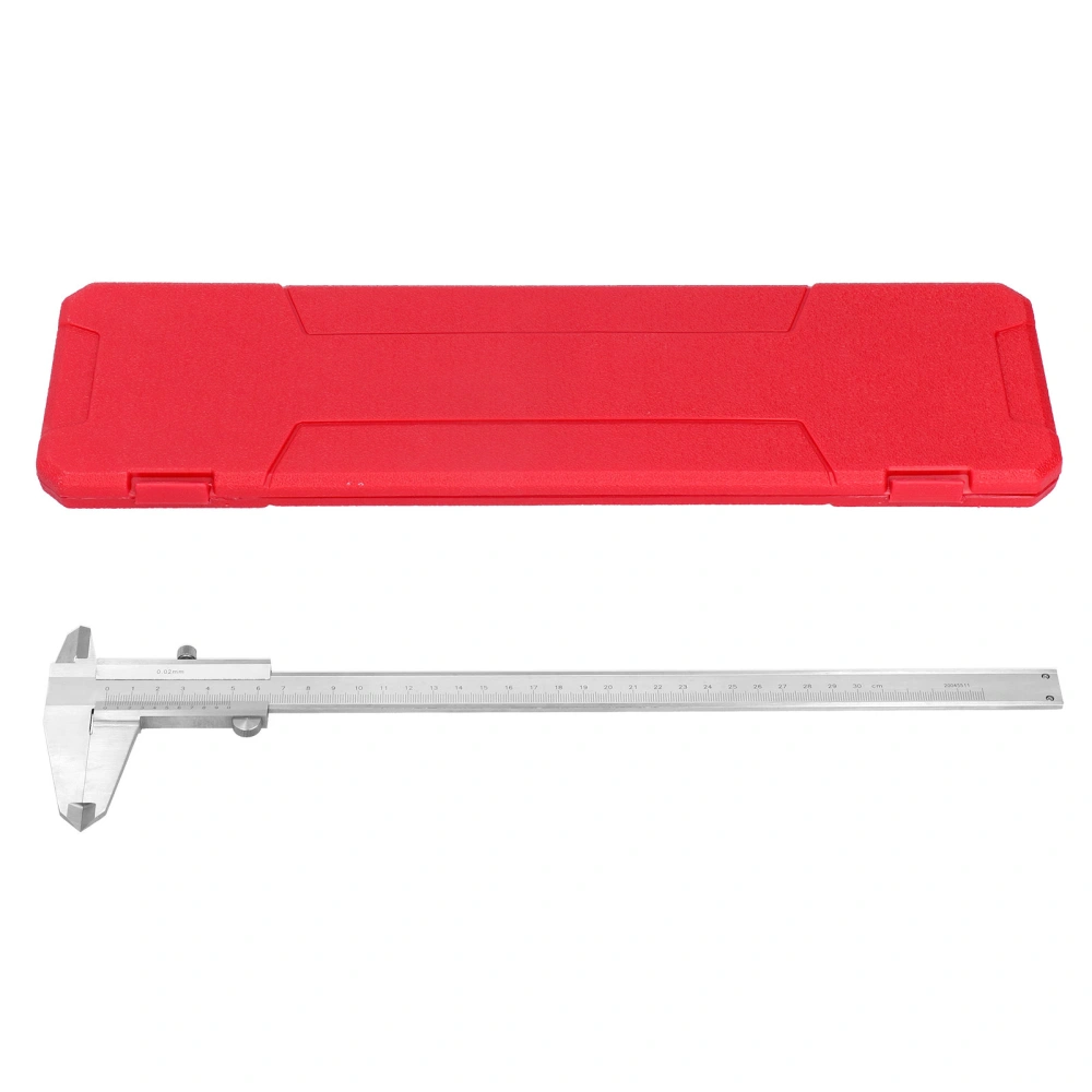 Vernier Caliper Measurement Gauge Stainless Steel Industrial Grade 4‑Use Ruler Tool300mm/11.8in