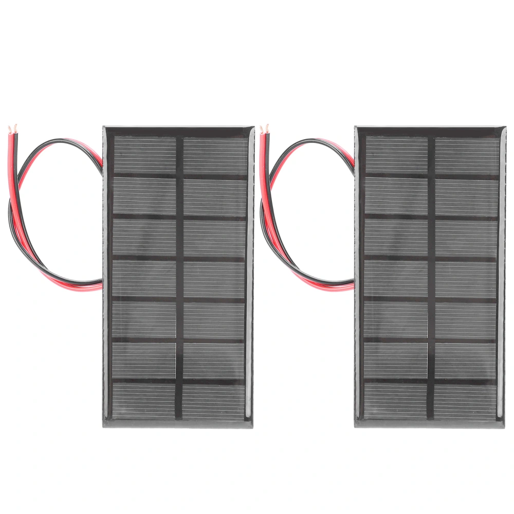 2pcs DC3.5V 250mA Mini Epoxy Solar Panels DIY Polysilicon Solar Cell Charger with 30cm Cable