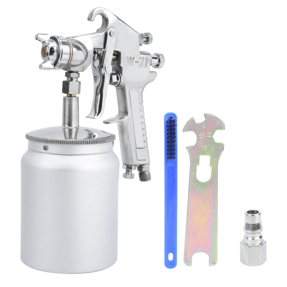 Spray Guns Set Lower Pot Sprayer for Wall Car Door Spraying 600CC W-71 1.8mm 0.25-0.35MPAJapanese Style