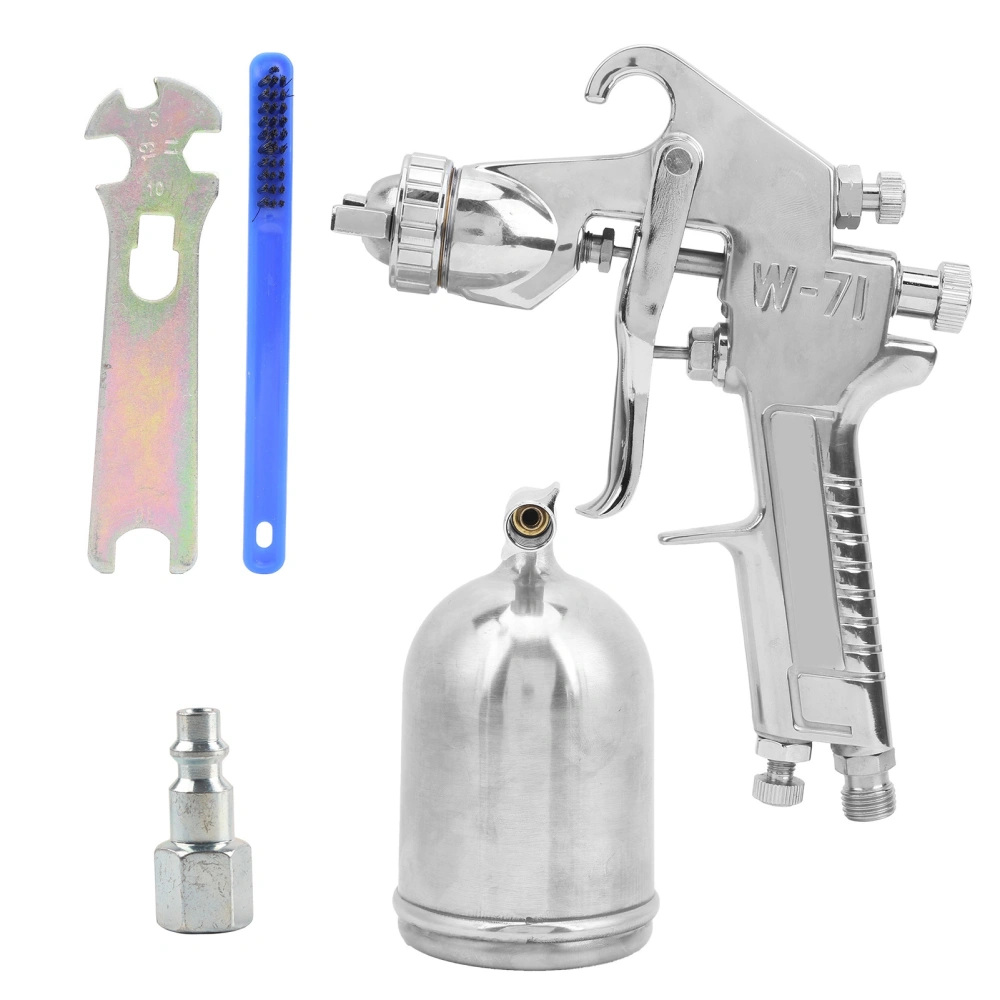 Spray Gun Set Upper Pot Paint Gravity Feed 1.3mm Fluid Tip Hardware Pneumatic Tools W‑71American Style