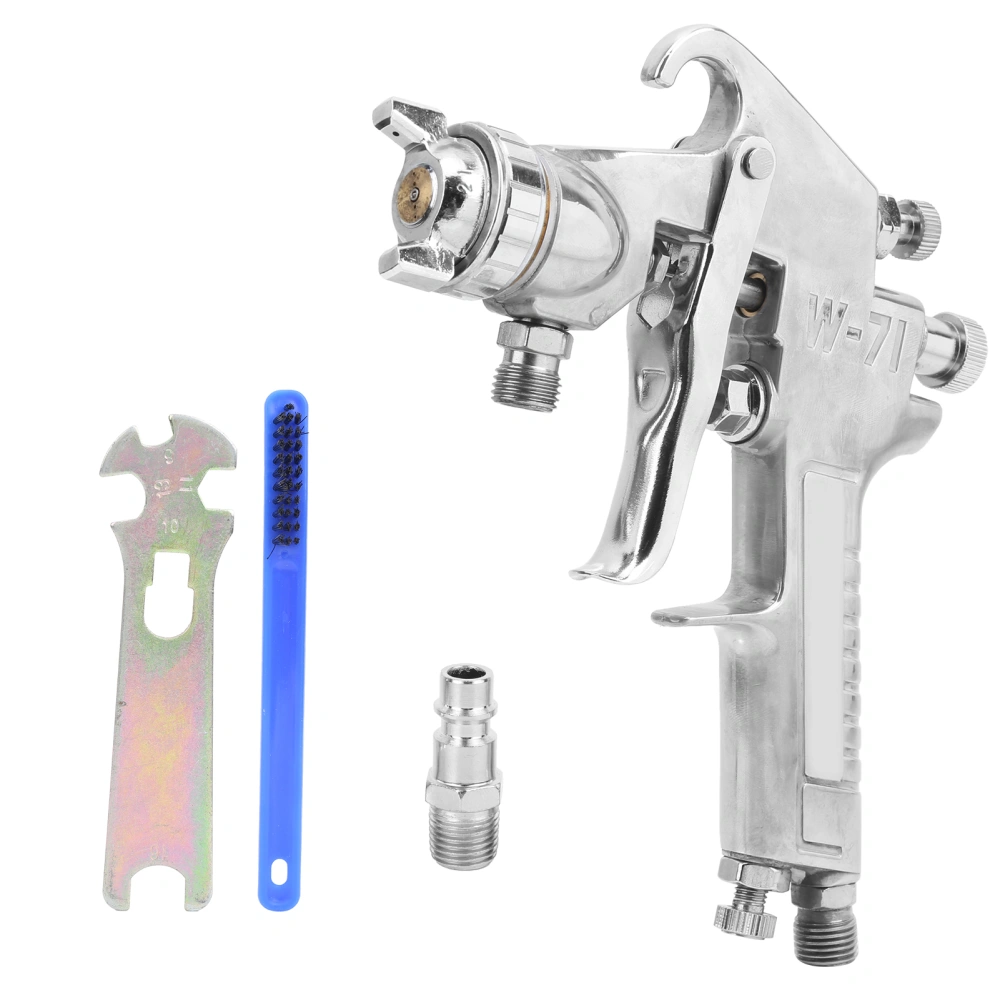 W‑71 Spray Gun Paint Iron Pneumatic Indurtrial Supplies with Pot Sprayer Nozzle for Home 1.3mmEU Style