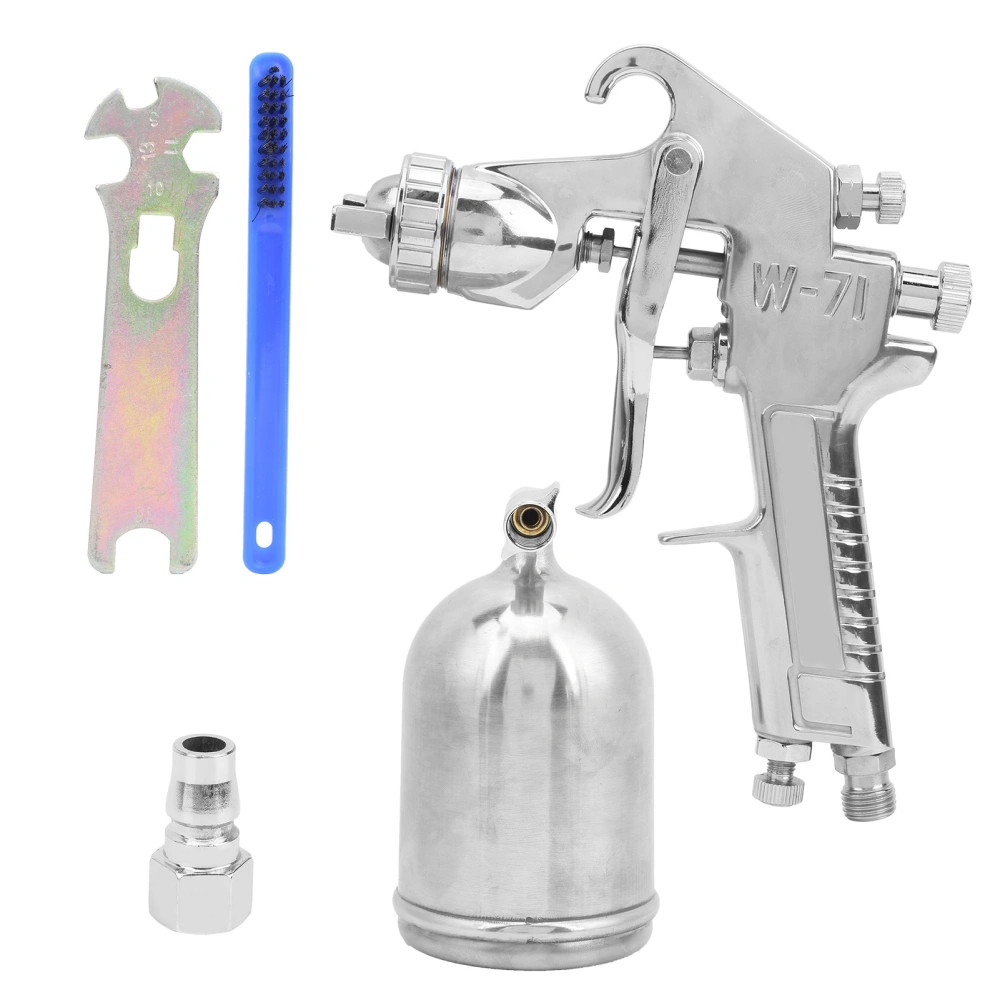 Spray Gun Set Upper Pot Paint Gravity Feed 1.3mm Fluid Tip Hardware Pneumatic Tools W‑71Japanese Style