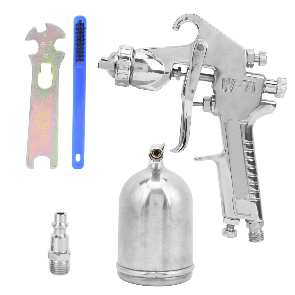 Spray Gun Set Upper Pot Gravity Feed Paint 1.8mm Fluid Tip Pneumatic Tools Hardware W‑71American Style