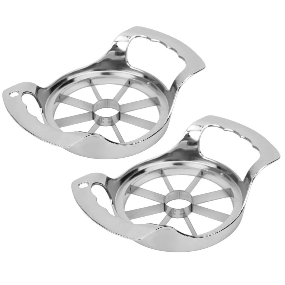 2Pcs Fruit Slicer 304 Stainless Steel Quick Cut Pear Kitchen Cutting Tool 3.5inch