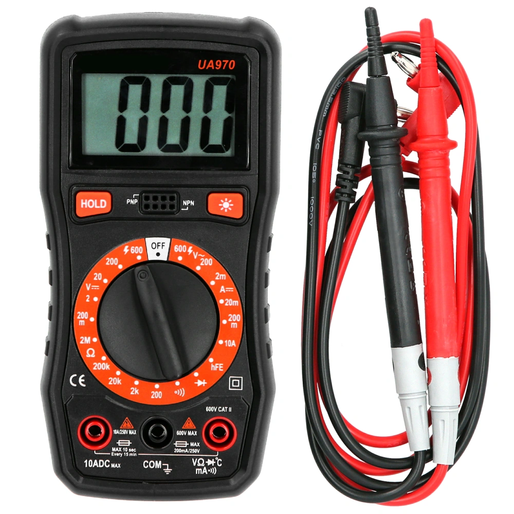 UA970 Smart Digital Multimeter Handheld AC/DC Tester Voltmeter Multimeter with LCD Display