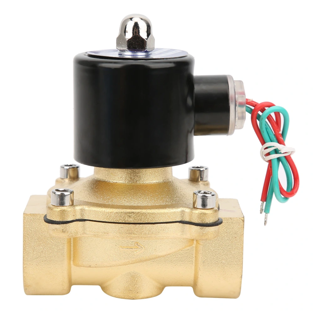 G1 Inch Brass Valve Water Pressure Mechanical Normal Closed Direct Acting 2W‑250‑25AC380V