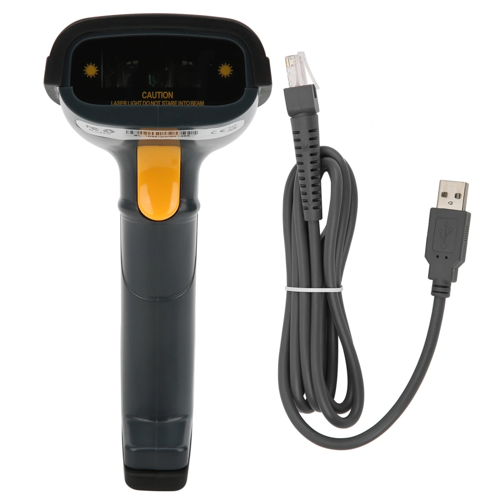 Laser Barcode Scanner Reader USB Wired One‑Dimensional Auto‑Sensor Handheld Gun SC‑1695