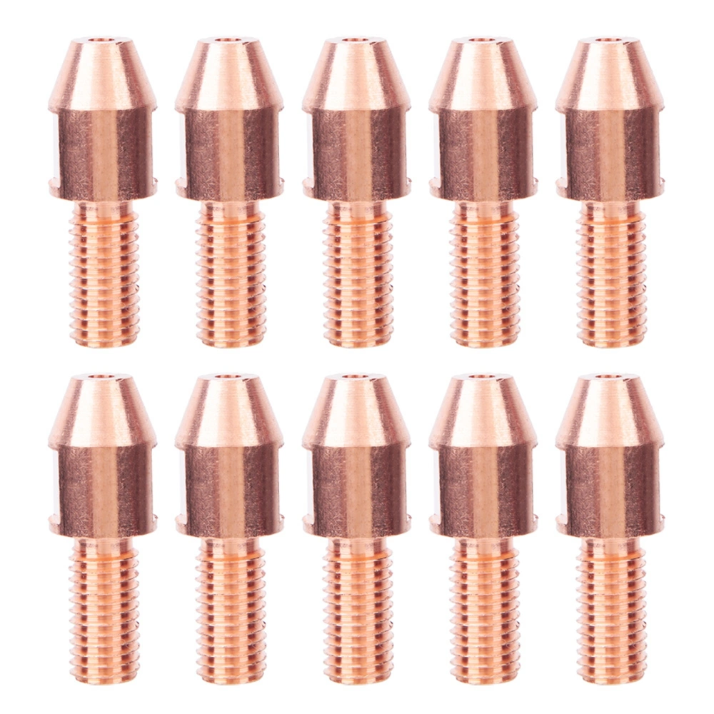 10Pcs Welding Contact Tip Submerged Copper Arc Nozzle Accessory M12 for Welder Tool4.0