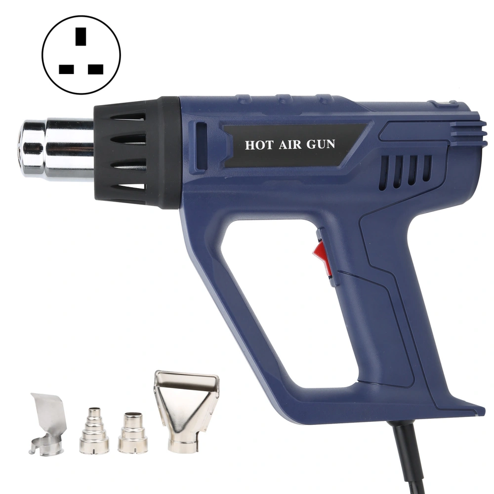 Hot Air Gun Industrial Adjustable Temperature Heat Tools with Handle L‑987A UK Plug 220V