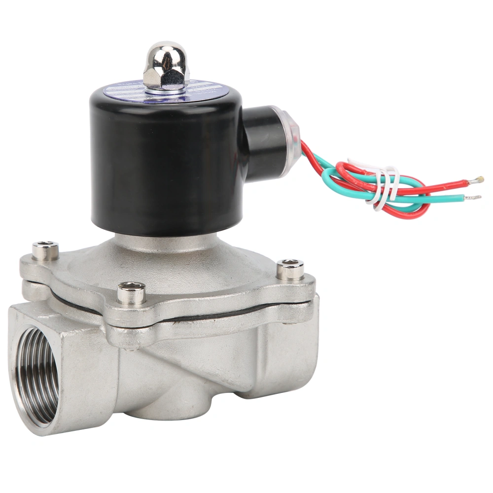 G1in Stainless Steel Normally Closed Solenoid Valve DirectActing Water Air Clicket 2W25025B(DC12V )