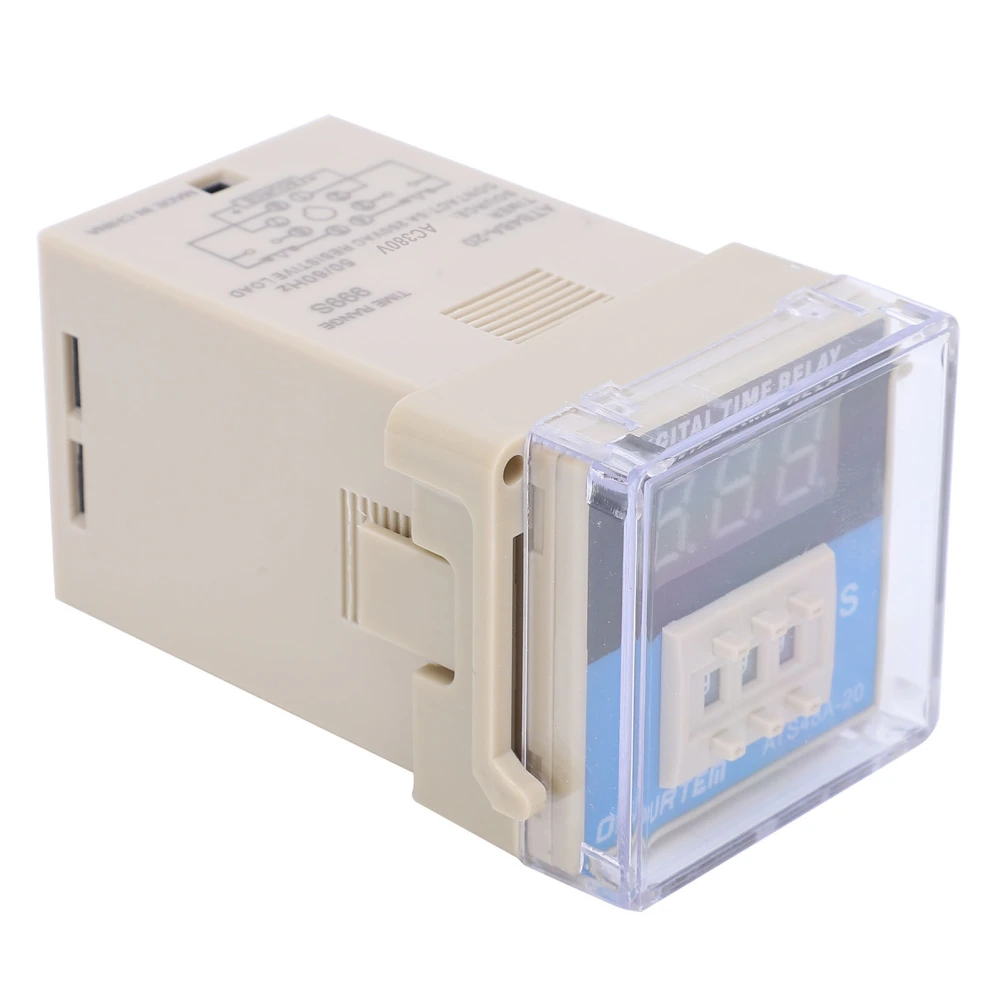 ATS48A-20-3D LED Digital Display Time Relay Adjustable Time Delay Relay Control ComponentsAC380V