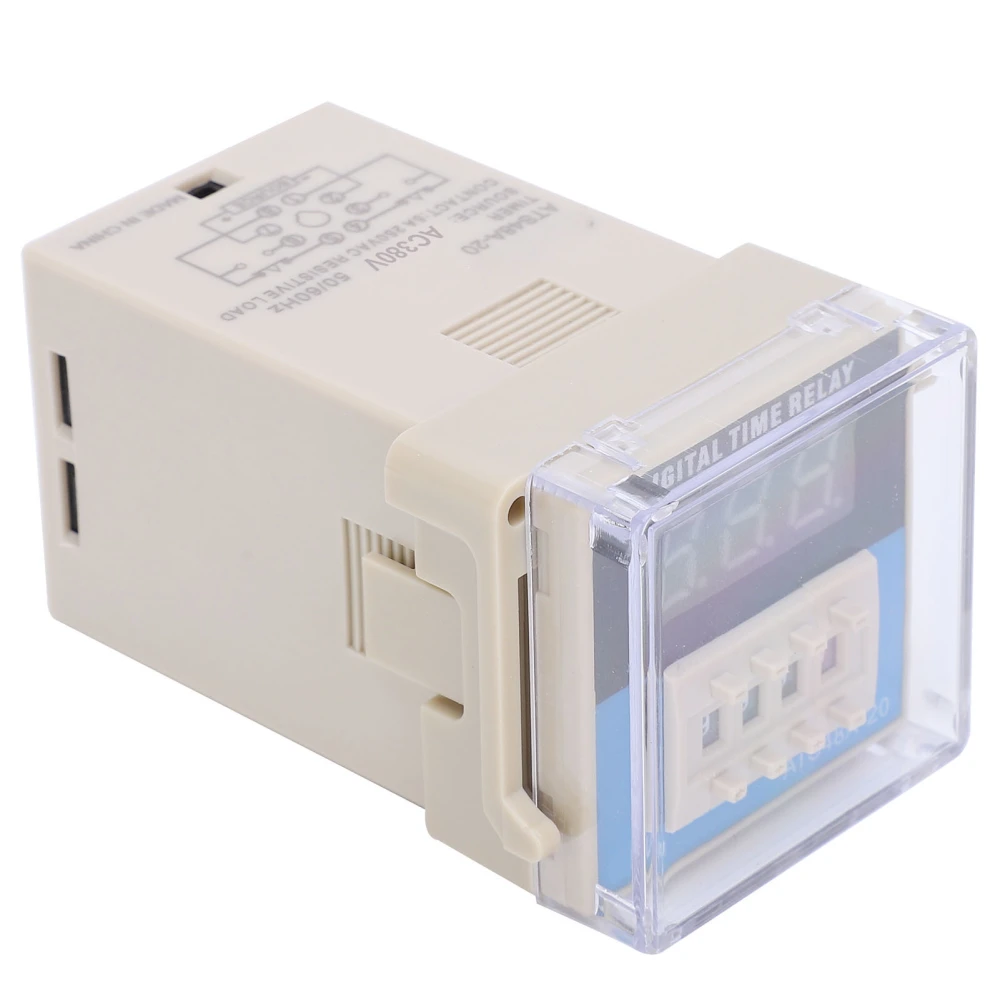 ATS48A‑20 LED Digital Display Time Relay Flexible Adjustment Time Relay ModuleAC380V