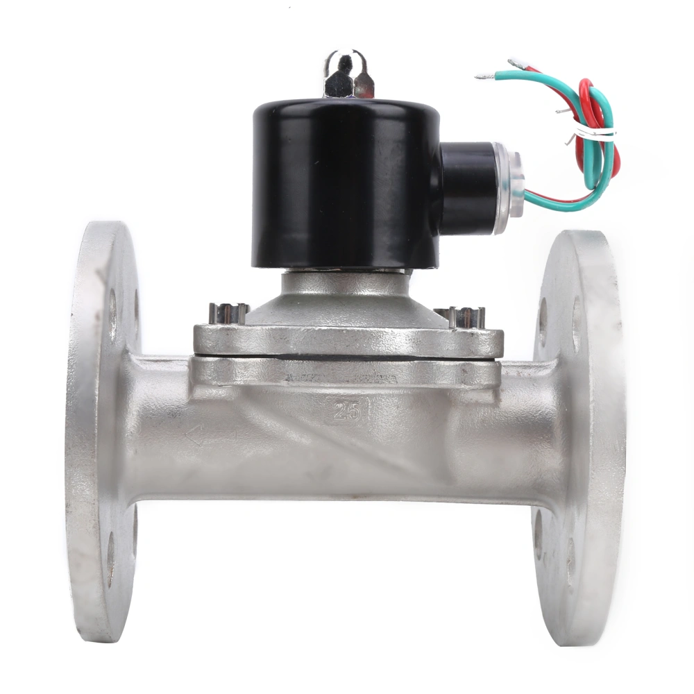 Solenoid Valve NBR NC DirectActing Water Air Stainless Steel Valves G1in 2W25025BF(DC12V )