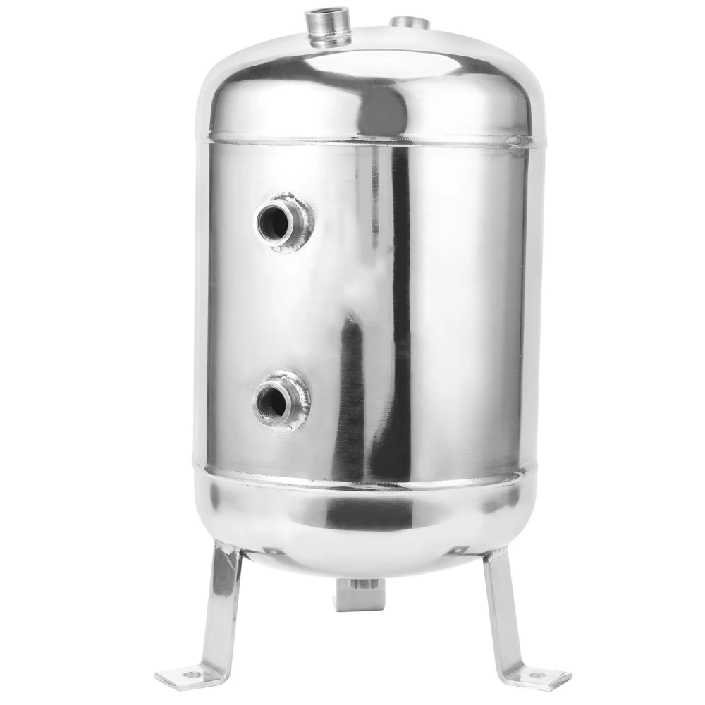 Air Reservoir Tank Vertical 5-Port Stainless Steel High Pressure Gas Storage 1/2 1/4NPT