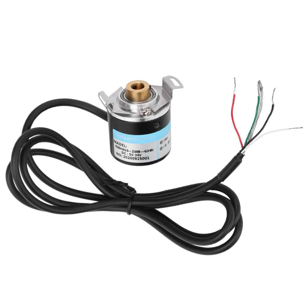 Encoder Hollow Shaft AB 2‑Phase for Industrial Automation Parts 3000‑6000 rpm DC5-24V200B