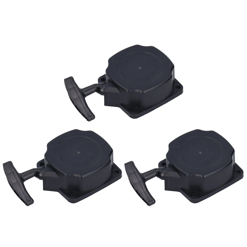 3Pcs Pull Starter Pulley Mechanism Garden Equipment Supplies for 40-5 Steel Wire All Black