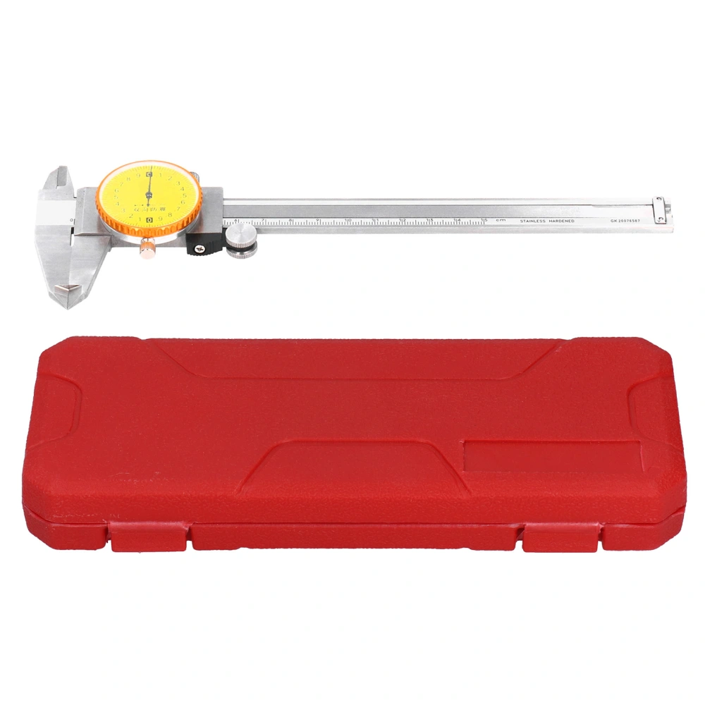 0‑150mm Measuring Range 0.02mm Precise Dial Caliper Stainless Steel Vernier with Table Caliper