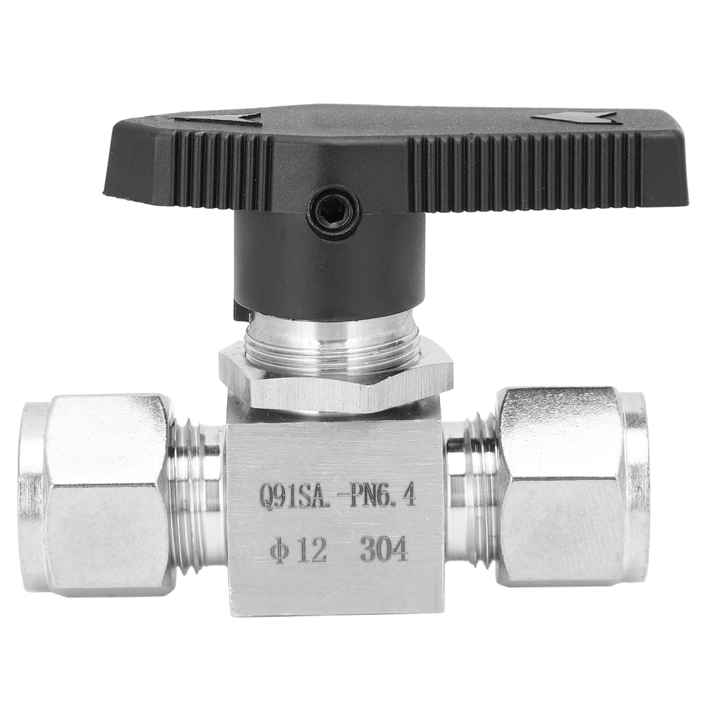 304 Stainless Steel Valve 2‑Way High Pressure Needle Flow Control for Water Gas Oil SS‑44S6Ф12