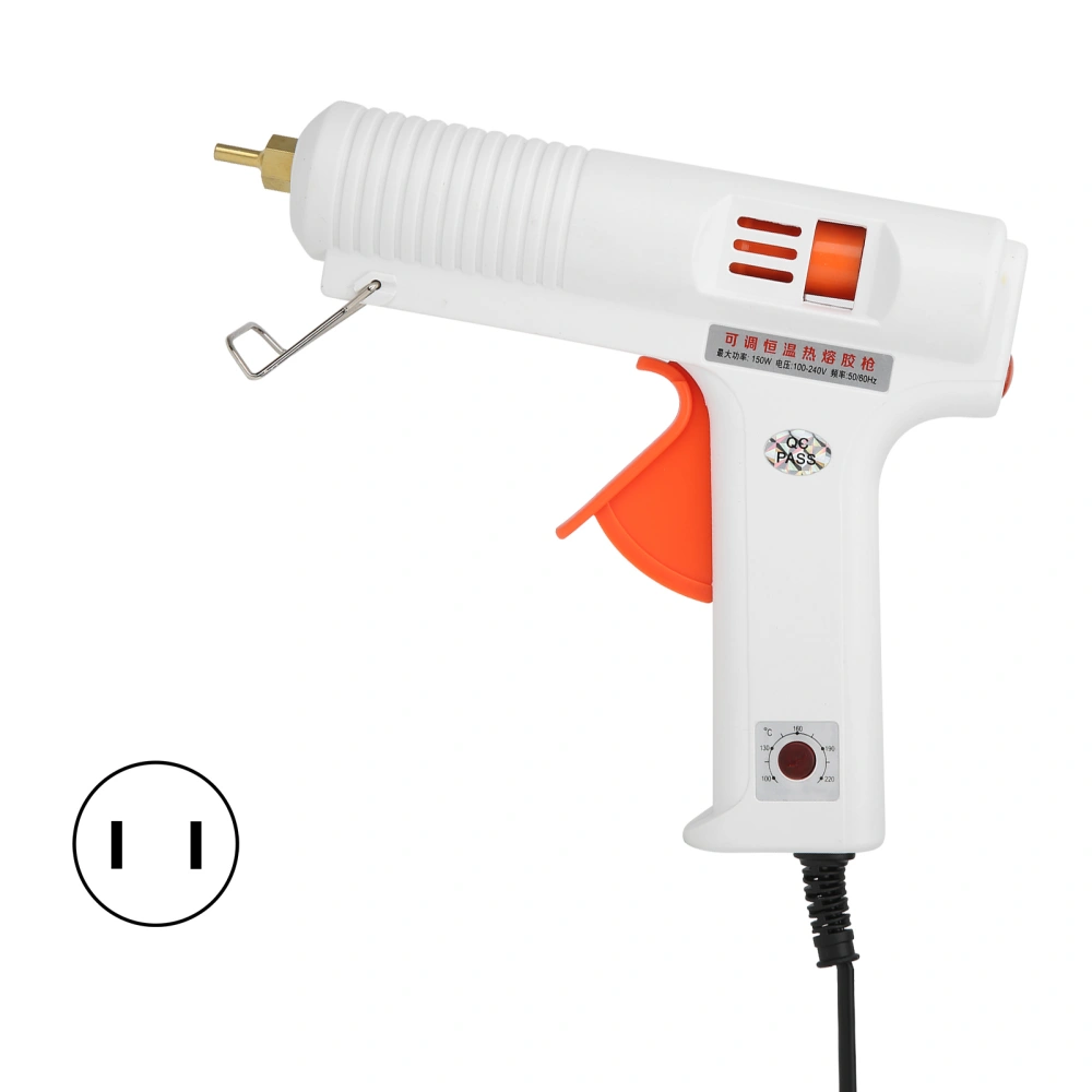 Hot Glue Gun Adjustable Constant Temperature Home Repairs DIY Crafts 150W AC100-240V White HL F