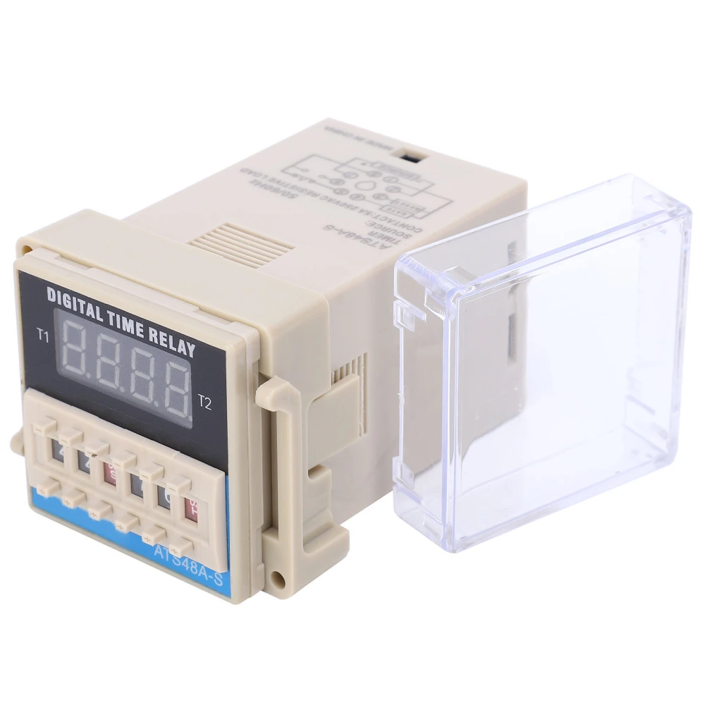 LED Digital Display Time Relay TimeDelay Control Electronic Components ATS48AS(DC24V )