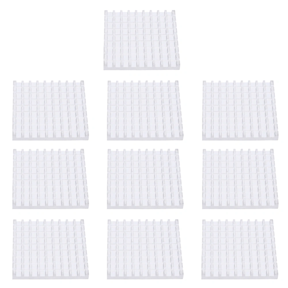 10Pcs P48x5x48 Aluminum Heat Sink Cooler Chip Cooling Fin for Circuit Board Chip