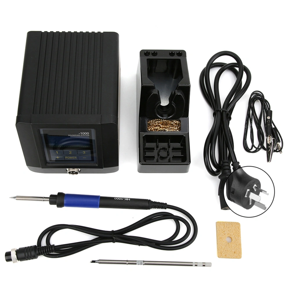 HK-1000 Intelligent Soldering Station Lead Free Digital Display Soldering Iron Kit 90W 150~480℃