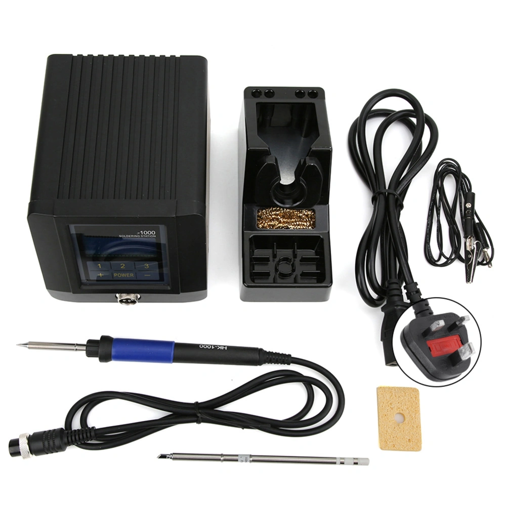 HK-1000 Intelligent Soldering Station Lead Free Digital Display Soldering Iron Kit 90W 150~480℃