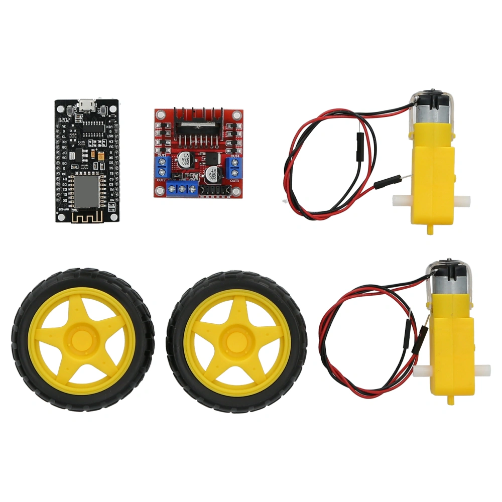 Smart Car Robot Kit for RC Car Plastic Tire Wheel DC36V Motor Gearmotors Module