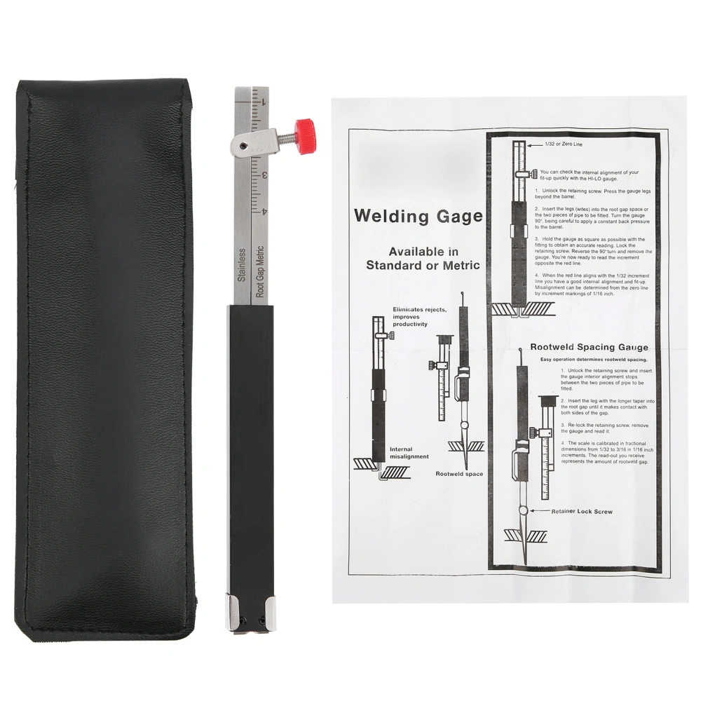 Welding Gauge Single Purpose Soldering Measuring Internal Inspection Rule Root Gap Metric