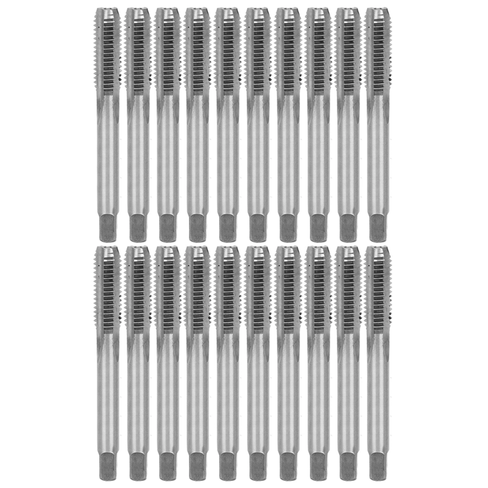 20PCS M8 Alloy Tool Steel Metric Hand Tap Screw Thread Tapping Hand Tool