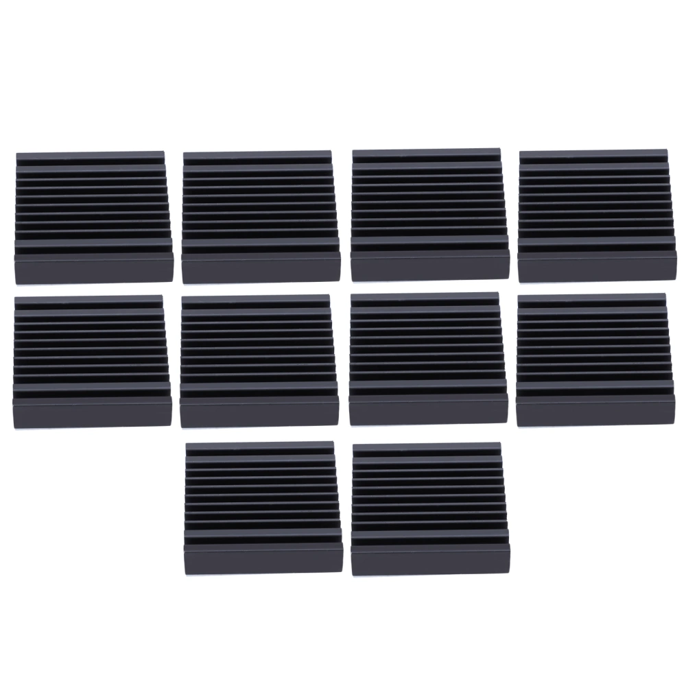 10pcs Thermal Conductive Adhesive Aluminum Cooling Fin Heat Sink for Transistor 40 x 9 x 40mm