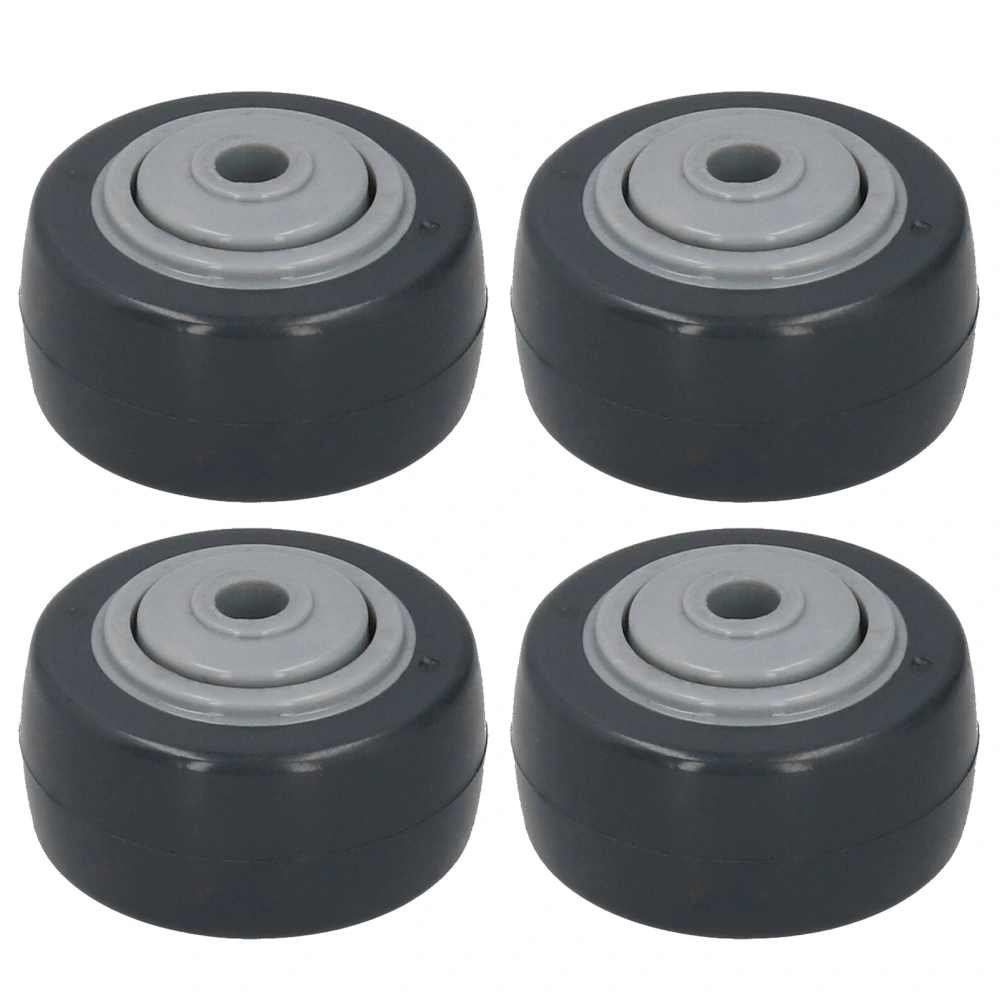 4Pcs Mute Wheel PU AntiWinding Furniture Trolley Directional Caster 2in M Hardware Tools