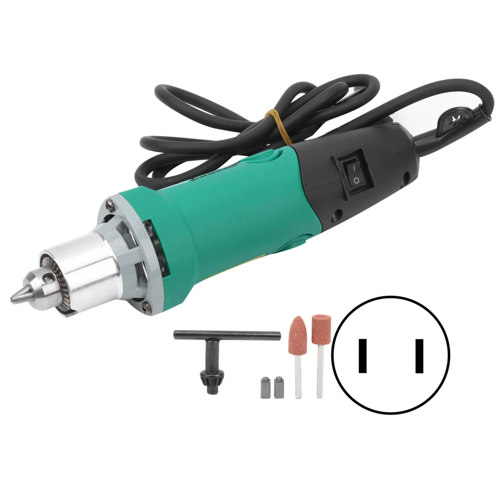 HT2420 480W Electric Grinding Set for Jade Metal Glass Cutting 6.5mm Speed Control Chuck Kit Prise US AC110V